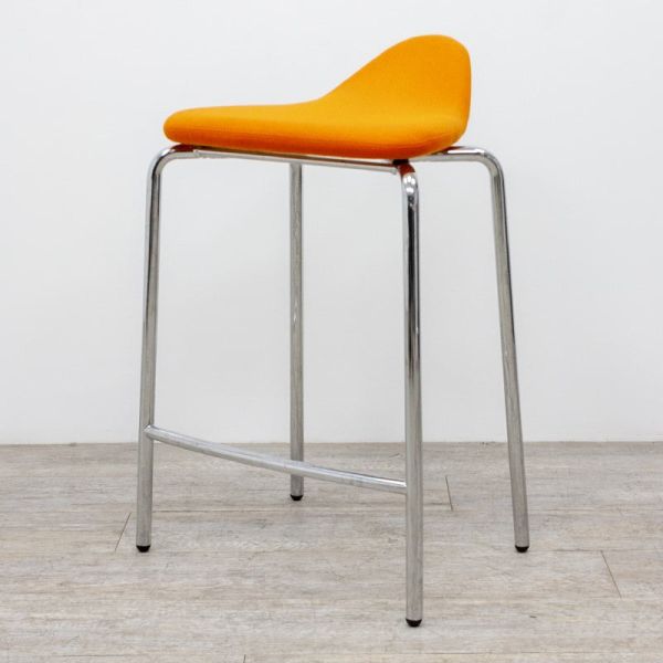 en tissu Orange / Chromé