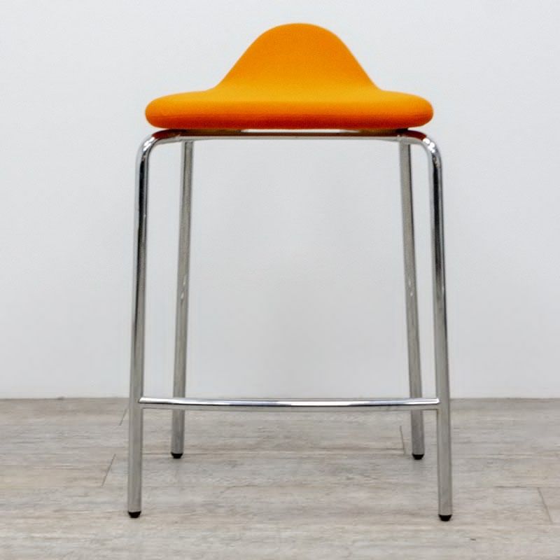 en tissu Orange / Chromé