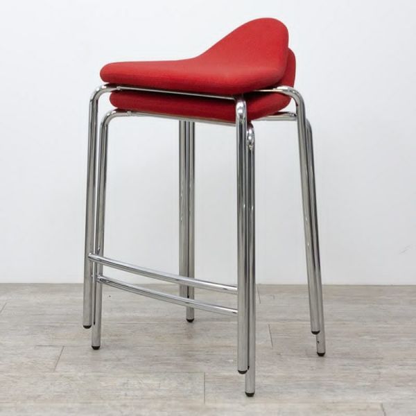 en tissu Rouge / Chromé